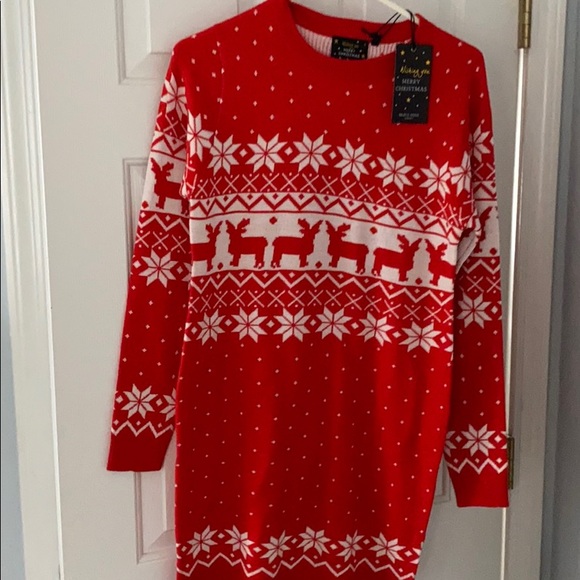 Christmas sweater dress - Picture 1 of 2